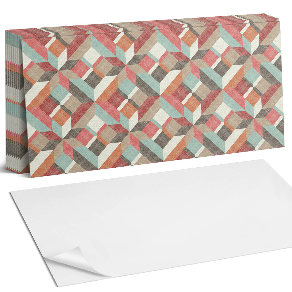 Dekorpanel falra Geometria színes formákban