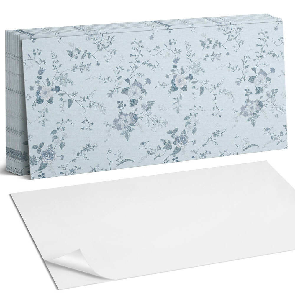 Öntapadó falburkolat Virágminta a háttérben