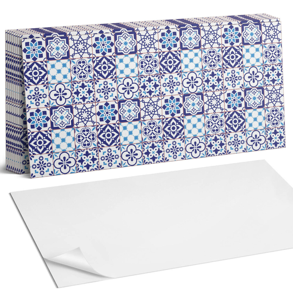 Öntapadó falburkolat Mozaikminta virágokkal