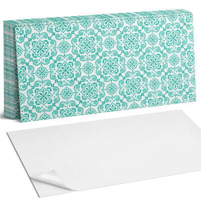 Falpanel Virágminta díszekkel