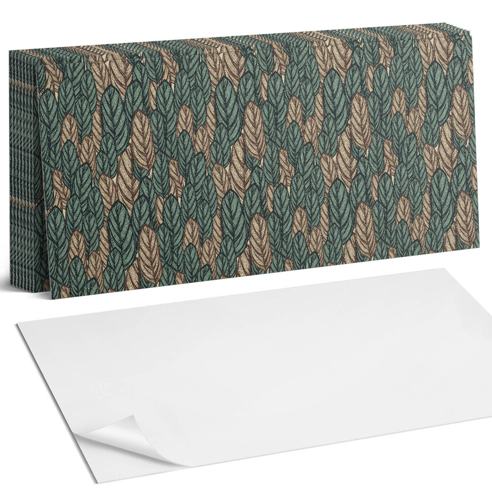 Dekorpanel falra 2D levélminta