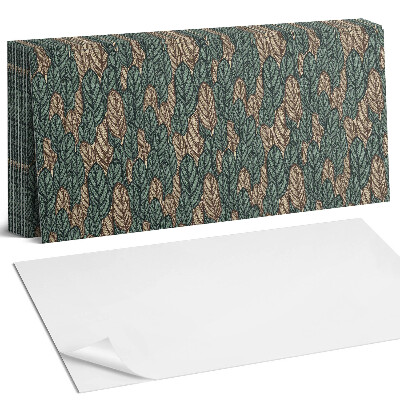 Dekorpanel falra 2D levélminta