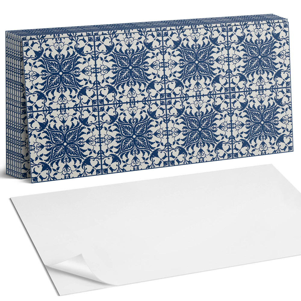 Öntapadó falburkolat Virágminta a háttérben