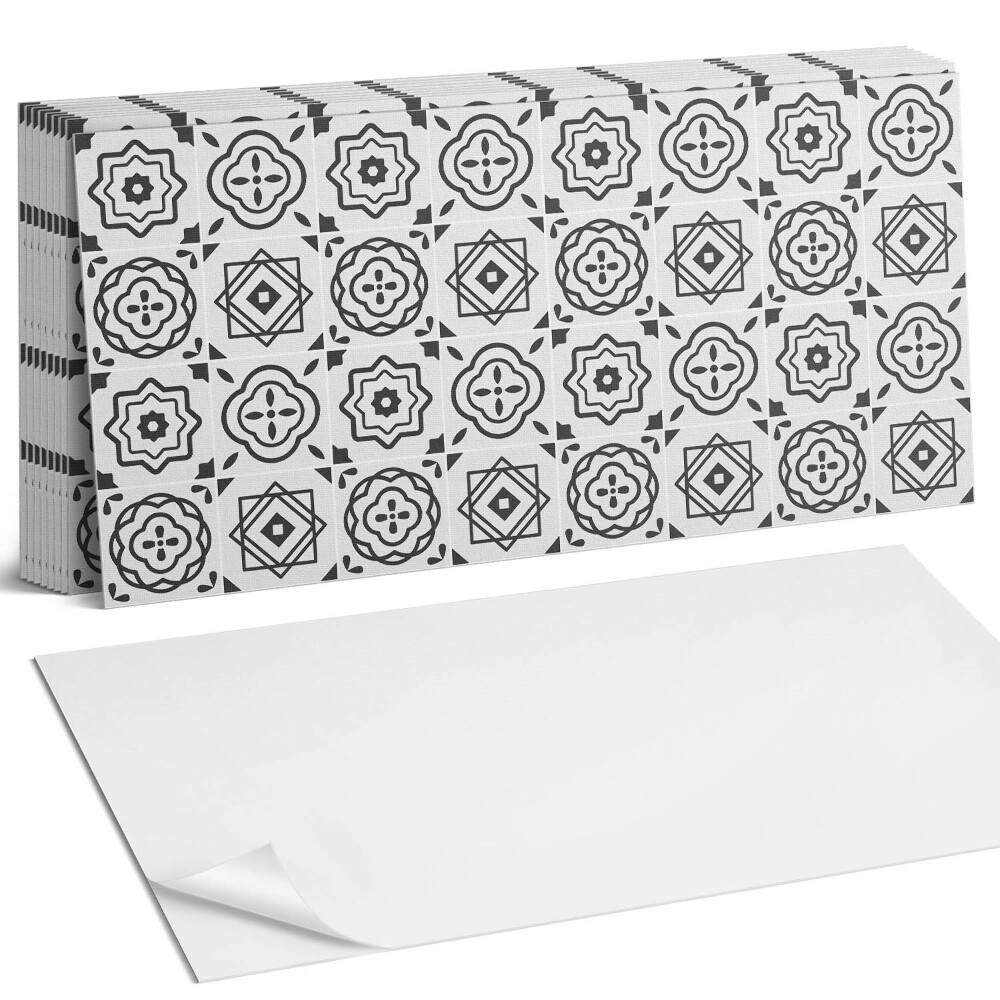 Öntapadó falburkolat Geometriai minták négyzetekben