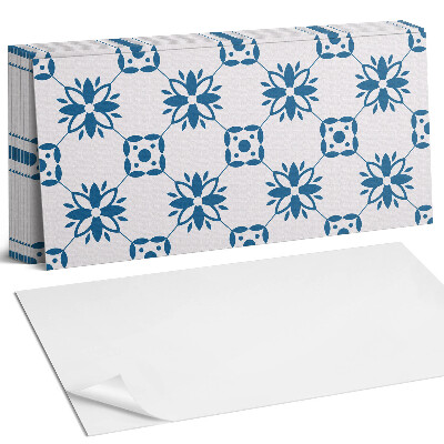 Dekorpanel falra Virágminta levelekkel