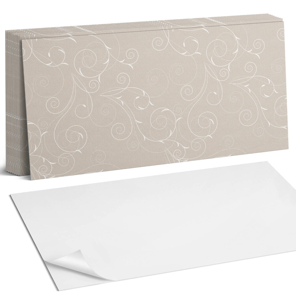 Falpanel Finom spirálok és levelek