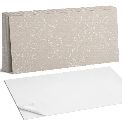 Falpanel Finom spirálok és levelek