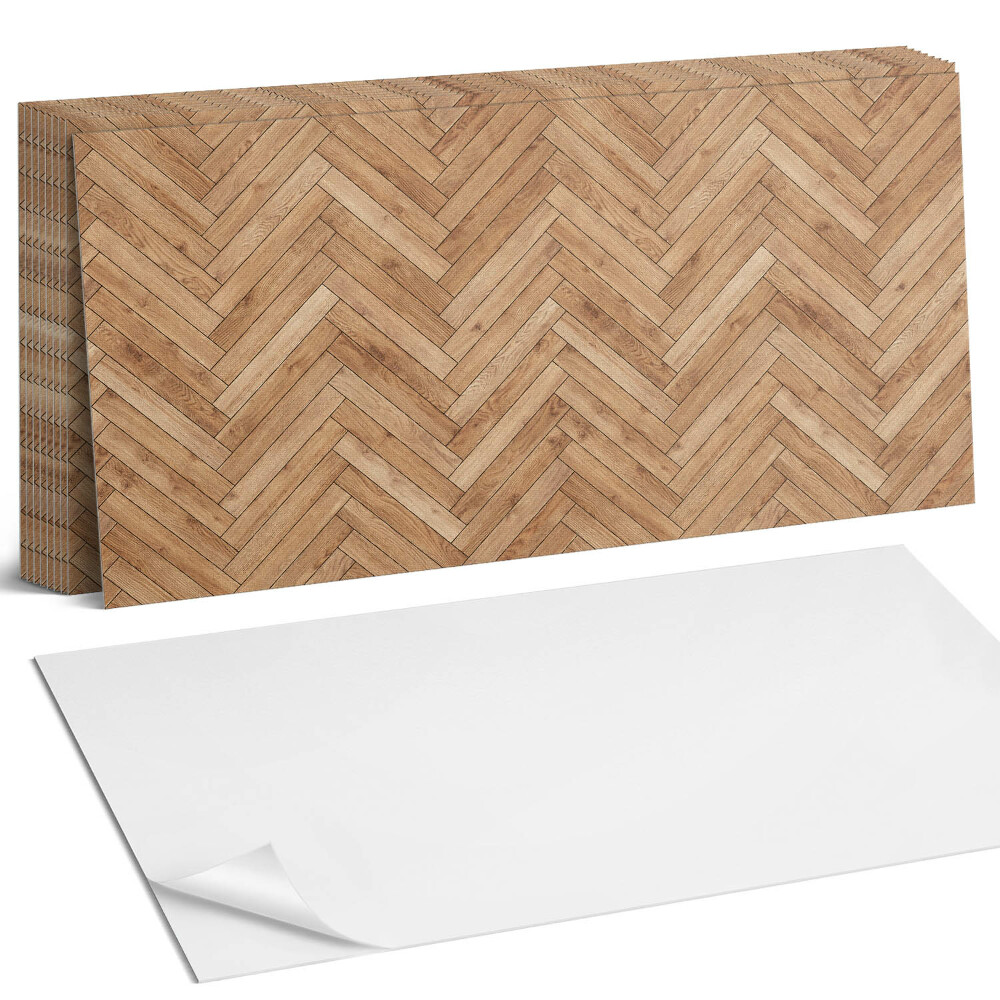 Dekorpanel falra Halszálkás deszkaminta