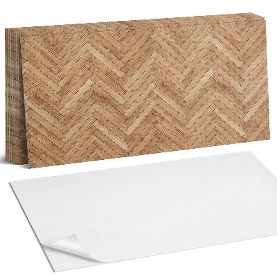 Dekorpanel falra Halszálkás deszkaminta