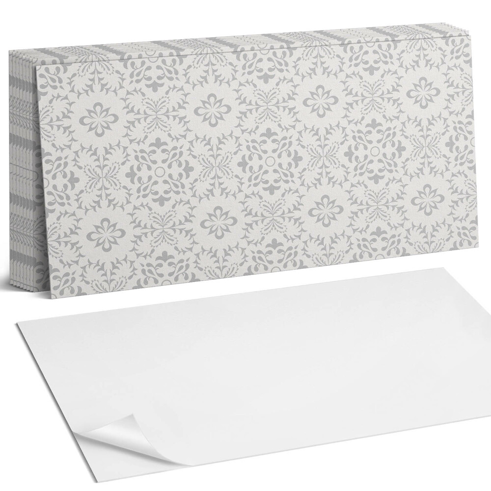 Falpanel Virágminta részletekkel