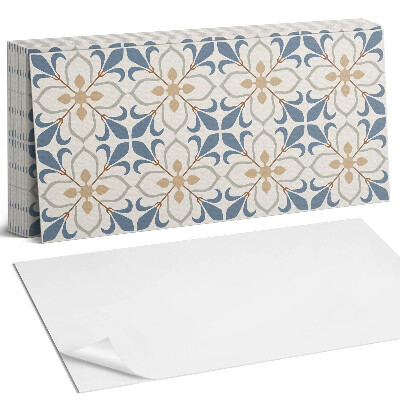 Dekorpanel falra Virágminta levelekkel