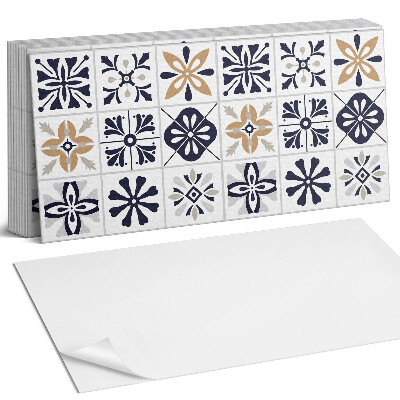 Pvc falburkolat Dekoratív minták a csempékben