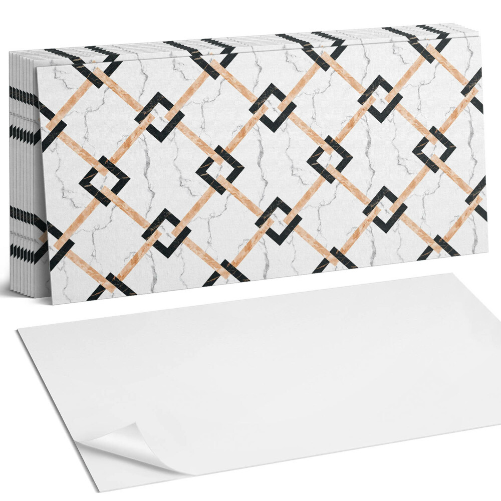 Öntapadó falburkolat Geometrikus márványminták