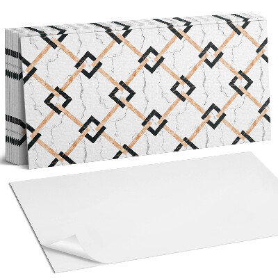 Öntapadó falburkolat Geometrikus márványminták