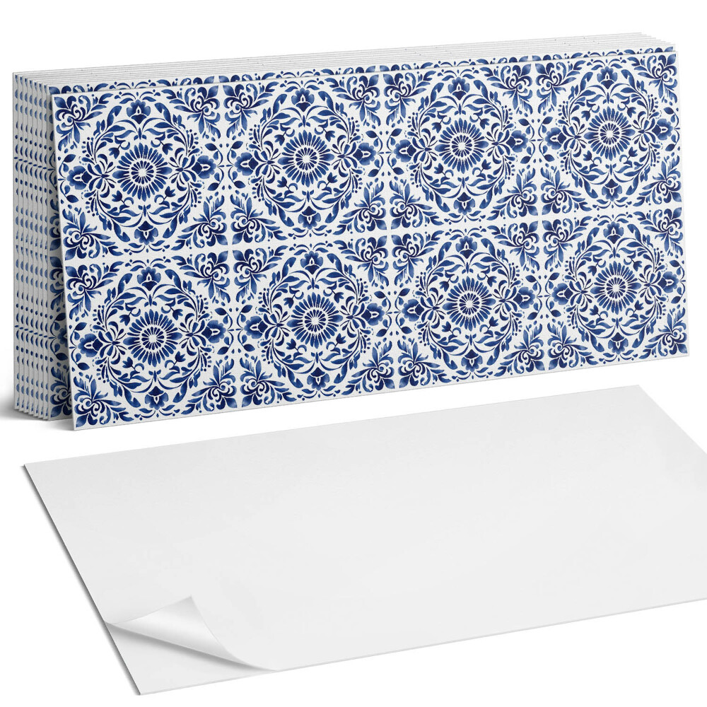 Falpanel Virágminta díszekkel