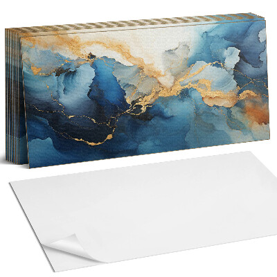 Falpanel Absztrakt minta hullámokkal