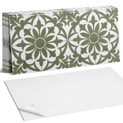 Dekorpanel falra Virágminta levelekkel