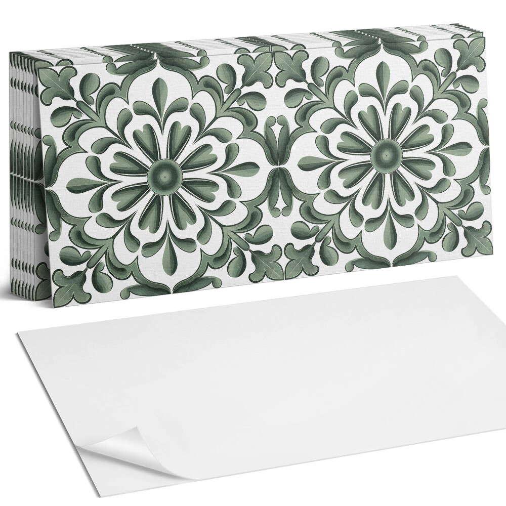 Öntapadó falburkolat Növényi motívum körben