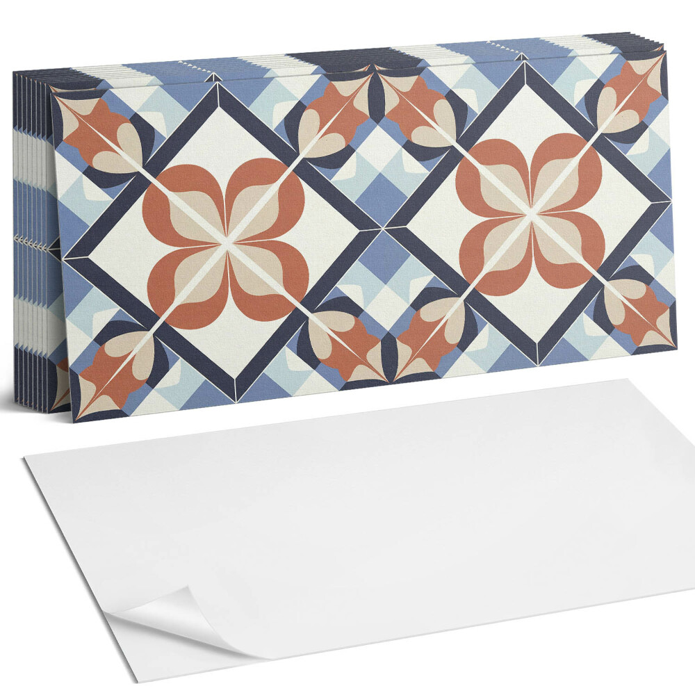 Öntapadó falburkolat Szimmetrikus virágmintás