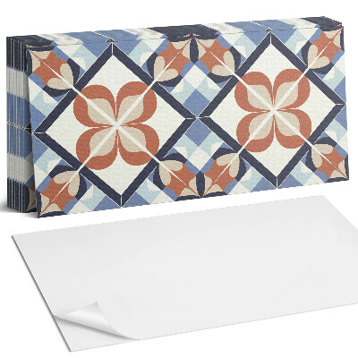 Öntapadó falburkolat Szimmetrikus virágmintás