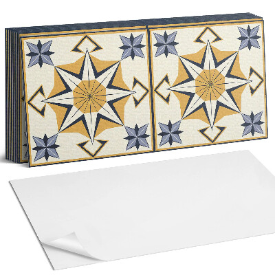 Pvc falburkolat Iránytű minta csillagokkal