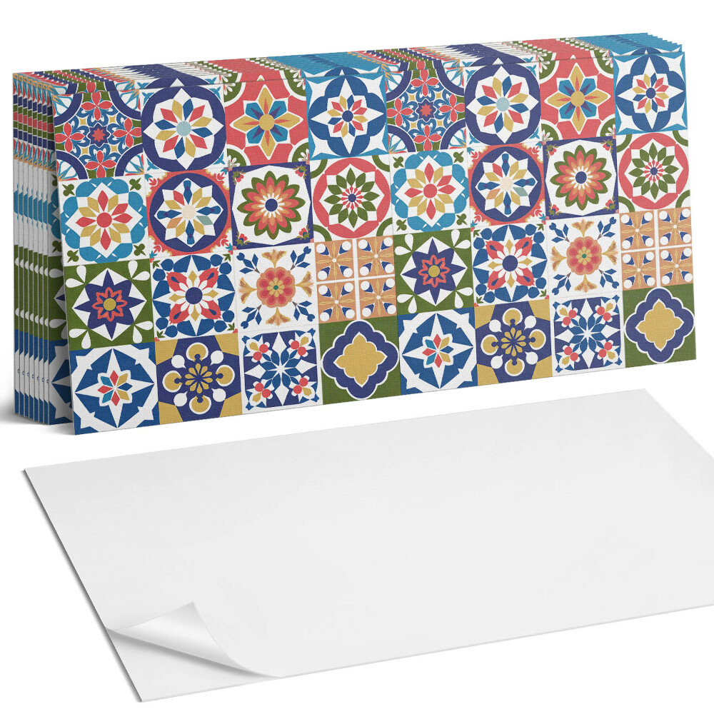 Falpanel Mozaik minták négyzetekben