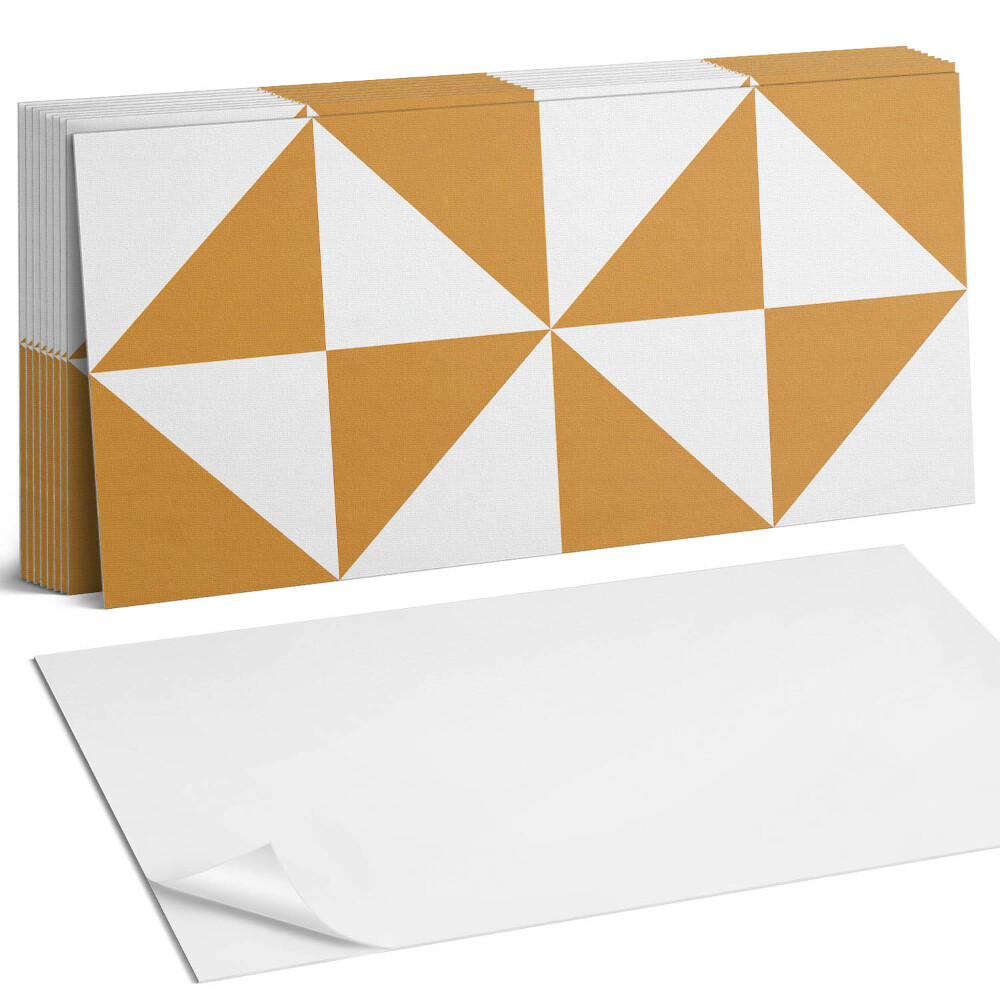 Dekorpanel falra Geometriai háromszögek négyzetekben