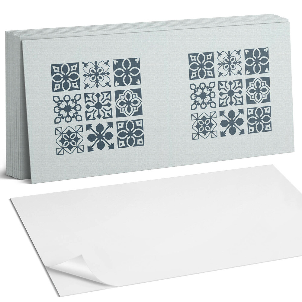 Dekorpanel falra Geometriai minták négyzetekben