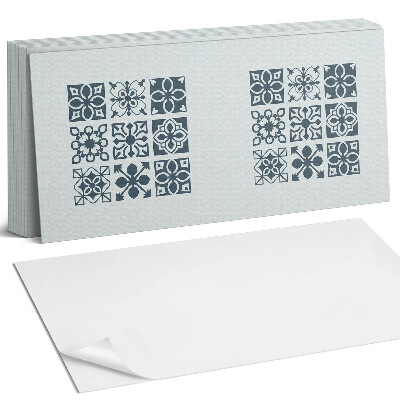 Dekorpanel falra Geometriai minták négyzetekben