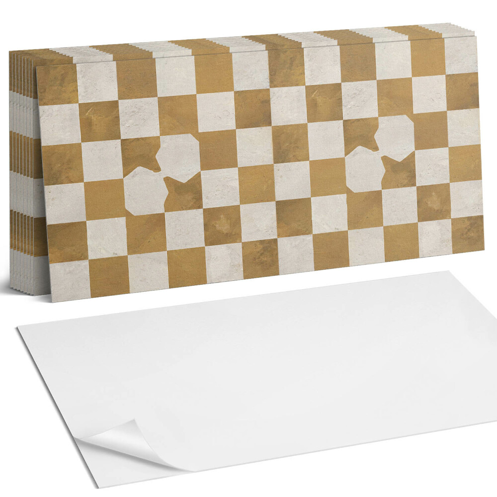 Dekorpanel falra Absztrakt sakktábla minta