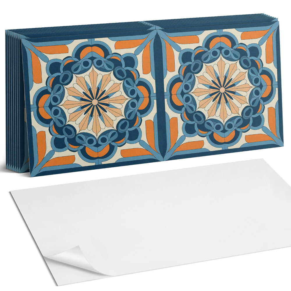 Pvc falburkolat Mandala minta virágmotívummal