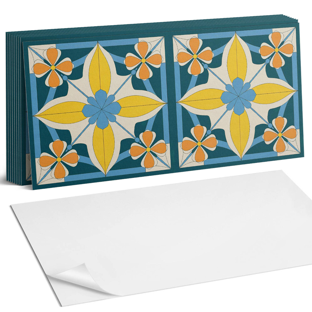 Pvc falburkolat Virágos geometrikus minta