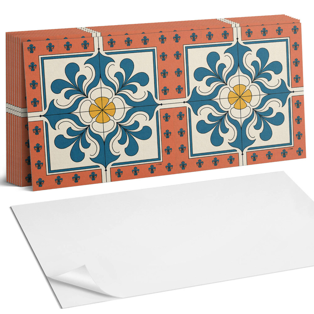 Öntapadó falburkolat Népi minta virágokkal