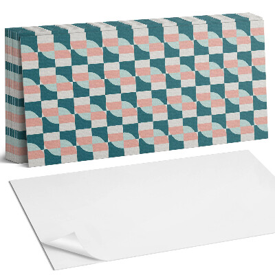 Öntapadó falburkolat Geometrikus kockás minta