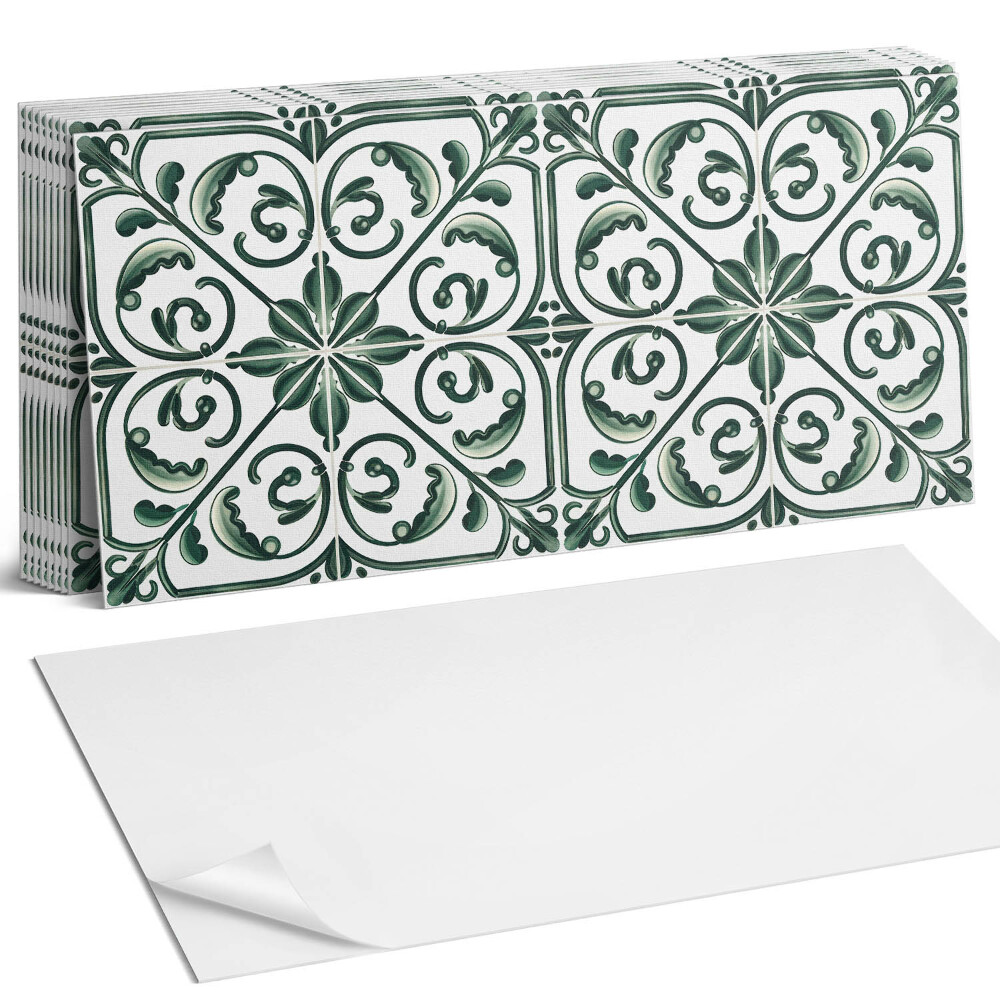 Öntapadó falburkolat Növényi minta díszekkel