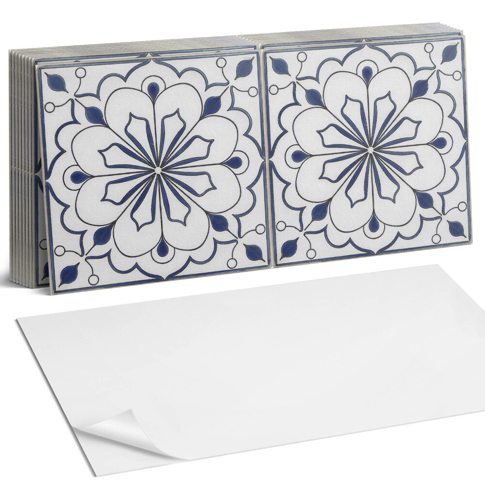 Öntapadó falburkolat Virágos kerámia minta