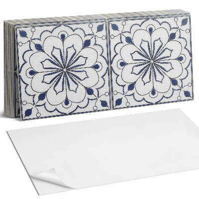 Öntapadó falburkolat Virágos kerámia minta