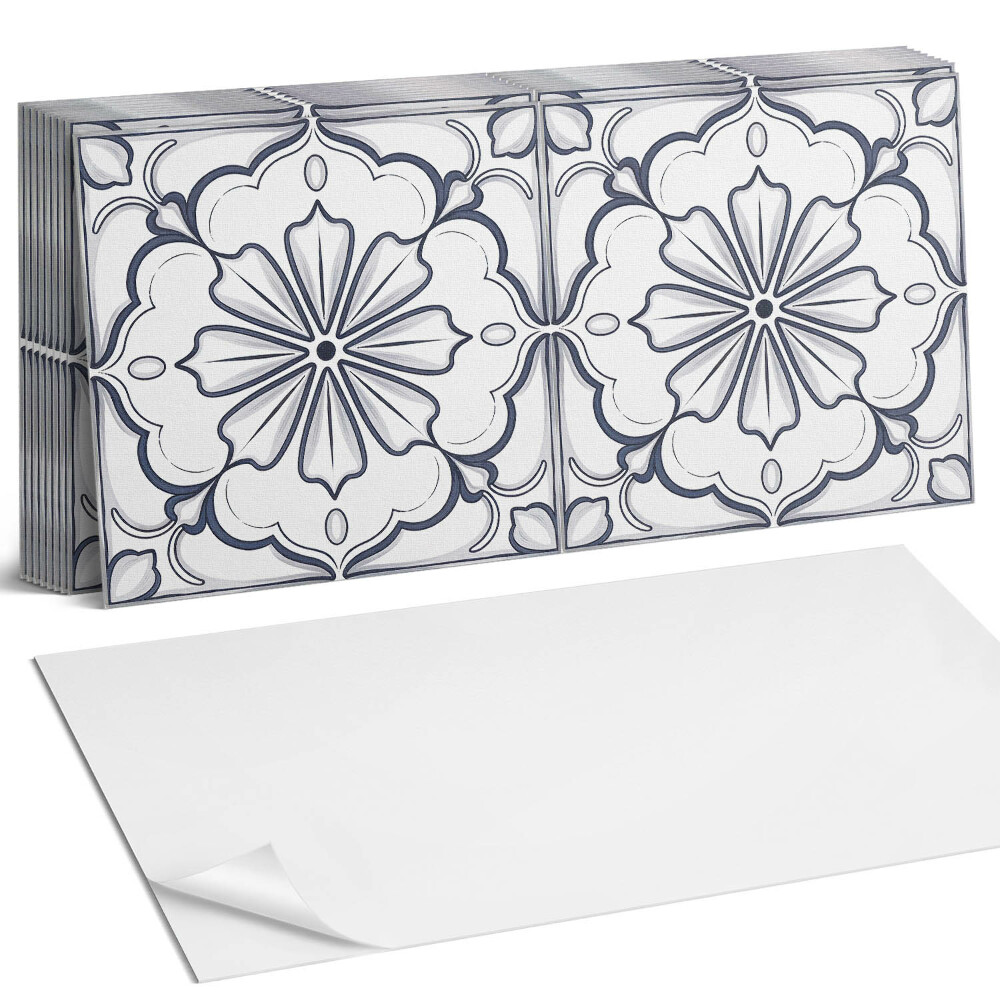 Dekorpanel falra Virágminta a csempén