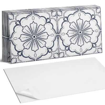 Dekorpanel falra Virágminta a csempén