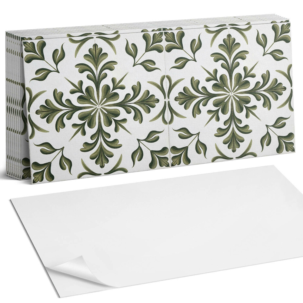 Falpanel Növényi minta a háttérben