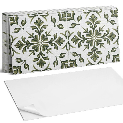 Falpanel Növényi minta a háttérben