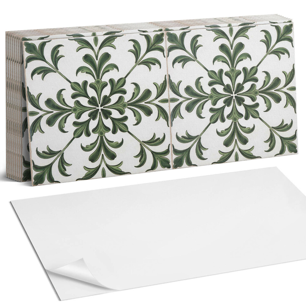 Öntapadó falburkolat Növényi motívum a csempén