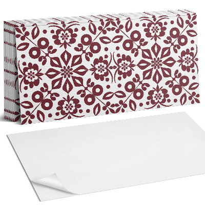 Pvc falburkolat Virágminta levelekkel