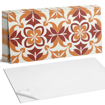 Öntapadó falburkolat Virágminta levelekkel