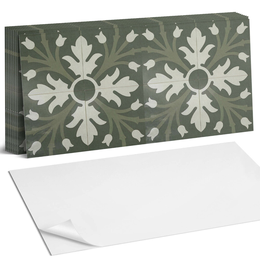 Öntapadó falburkolat Növényminta a csempéken