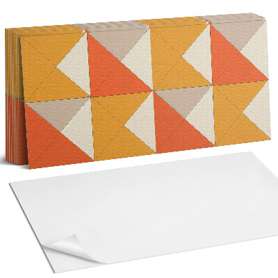 Öntapadó falburkolat Geometriai háromszögek az elrendezésben