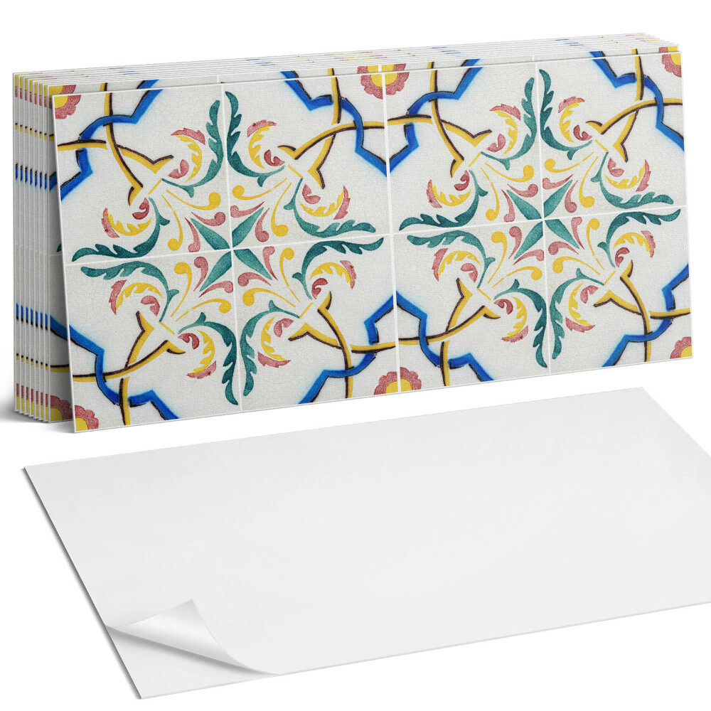 Dekorpanel falra Növényi minta díszekkel