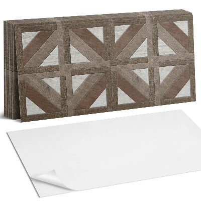 Dekorpanel falra Fa és beton geometria