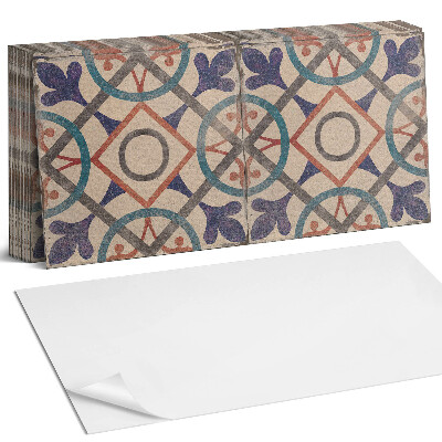 Pvc falburkolat Geometrikus minta körökkel