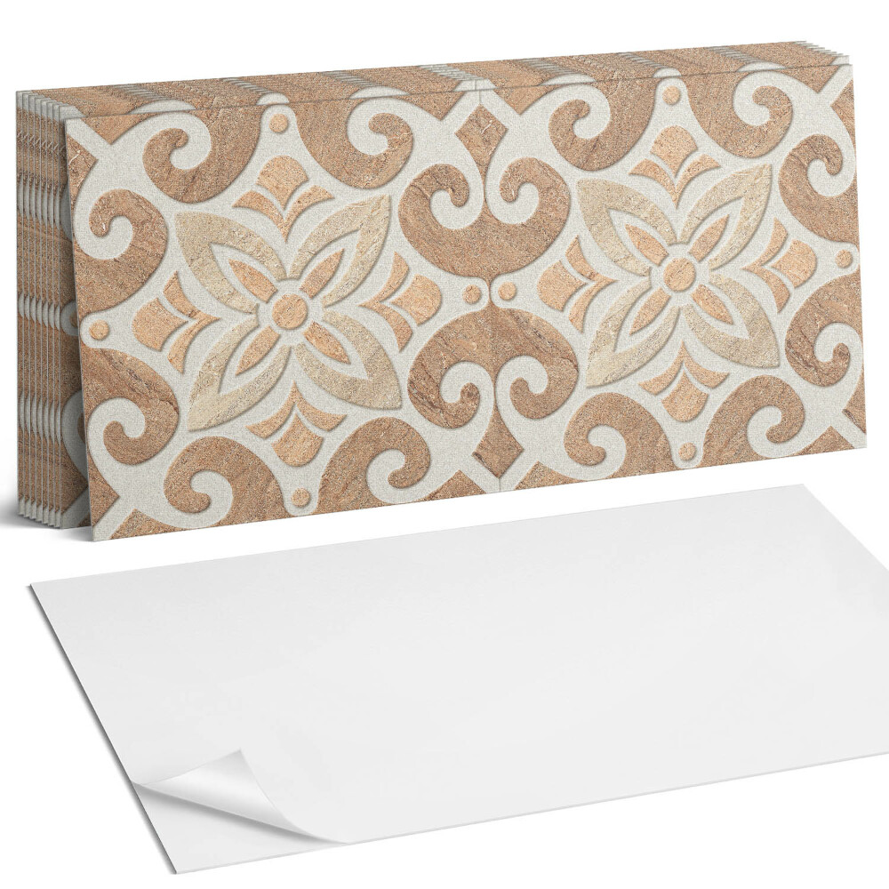 Öntapadó falburkolat Virágminta díszekkel